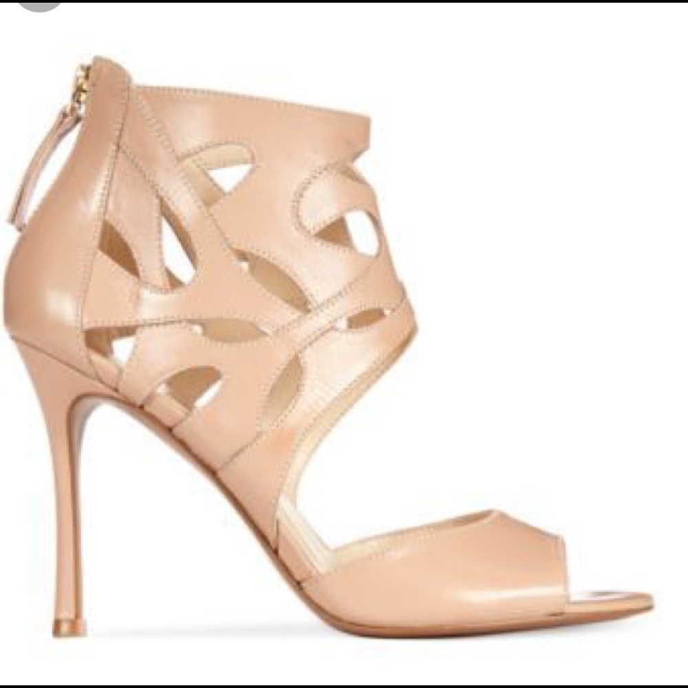 Nine West Fabeyana Leather High Heel Dress Sandal